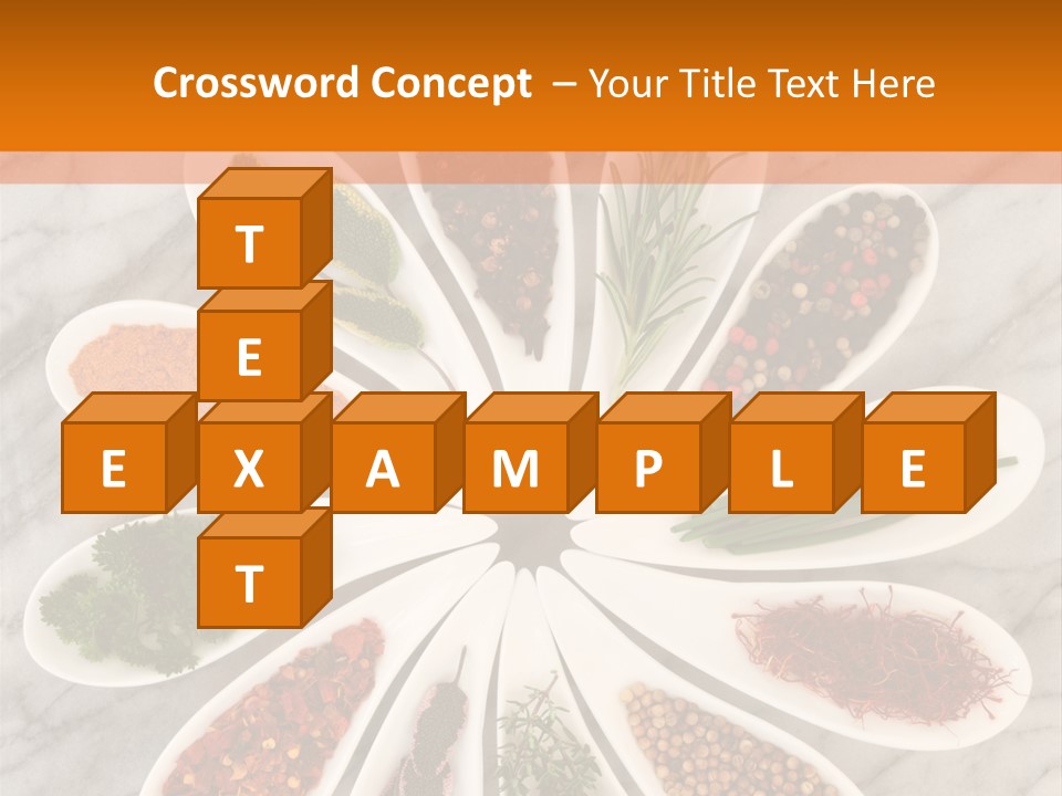 Marble Turmeric Large PowerPoint Template