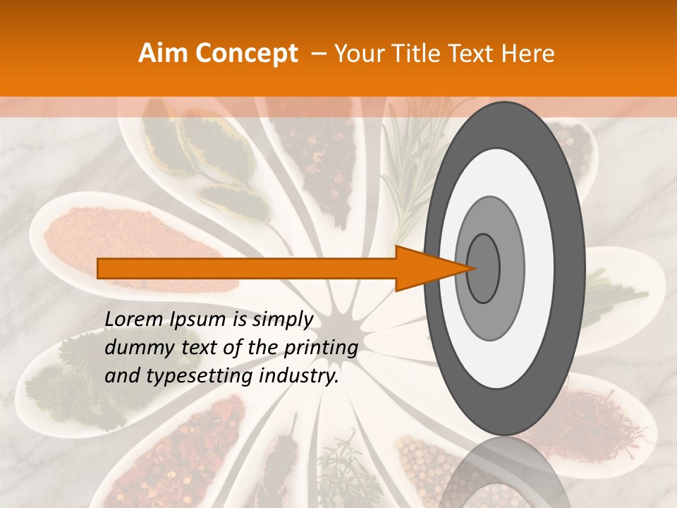 Marble Turmeric Large PowerPoint Template