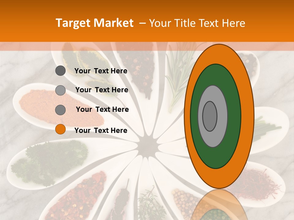 Marble Turmeric Large PowerPoint Template