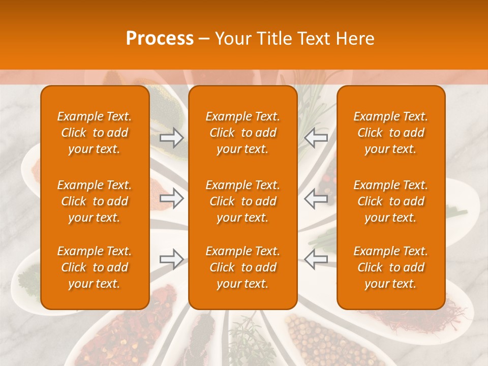Marble Turmeric Large PowerPoint Template