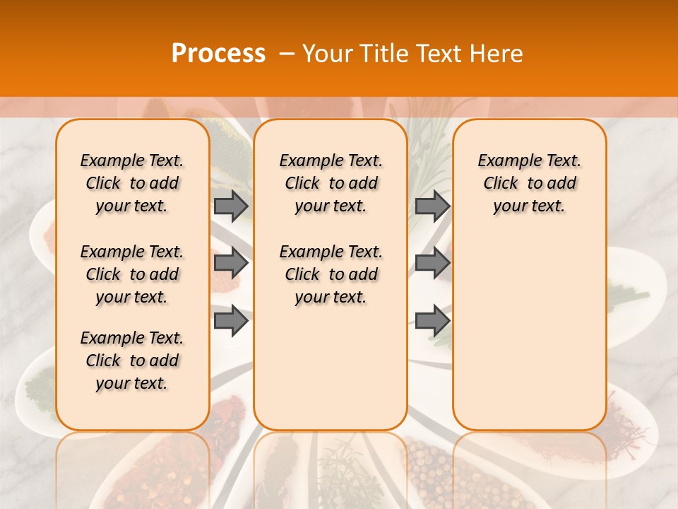 Marble Turmeric Large PowerPoint Template