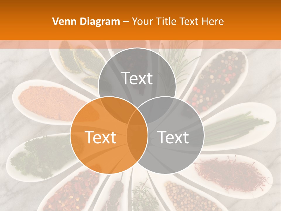 Marble Turmeric Large PowerPoint Template