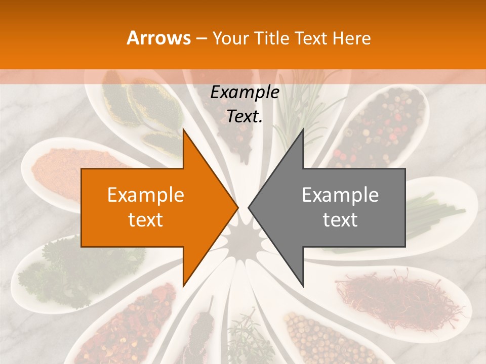 Marble Turmeric Large PowerPoint Template