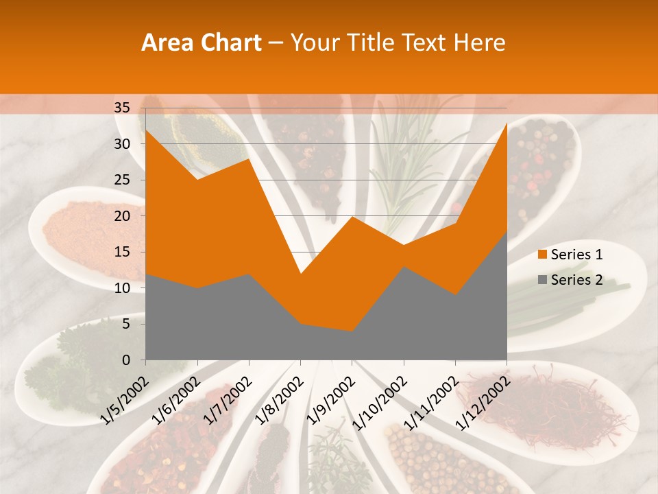 Marble Turmeric Large PowerPoint Template