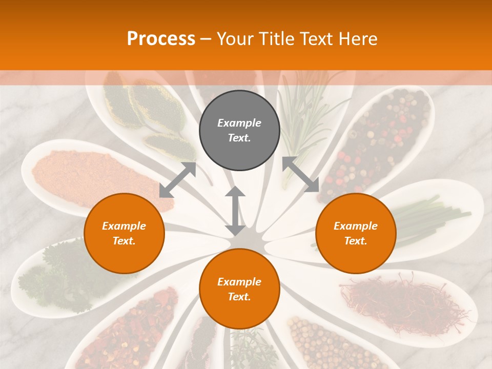 Marble Turmeric Large PowerPoint Template