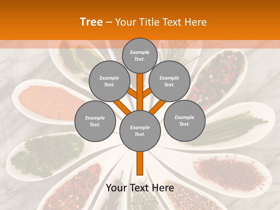 Marble Turmeric Large PowerPoint Template