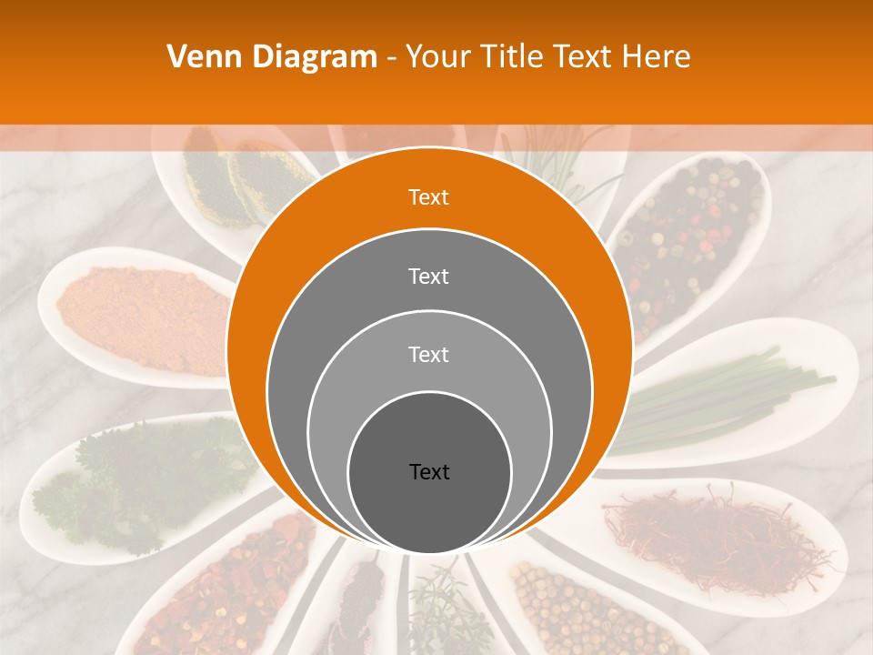 Marble Turmeric Large PowerPoint Template