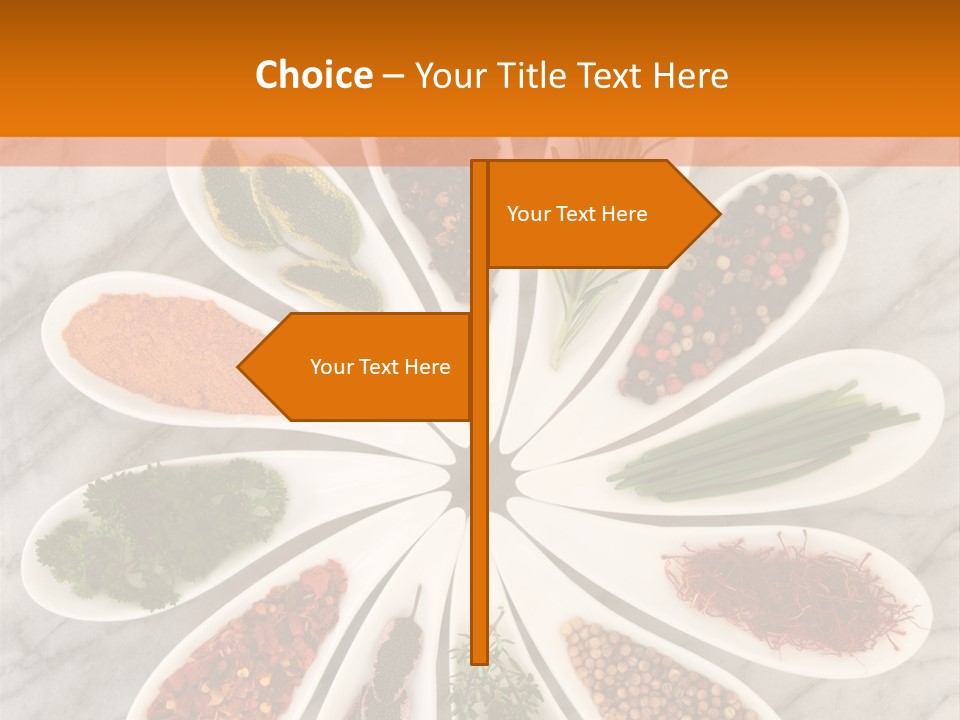 Marble Turmeric Large PowerPoint Template