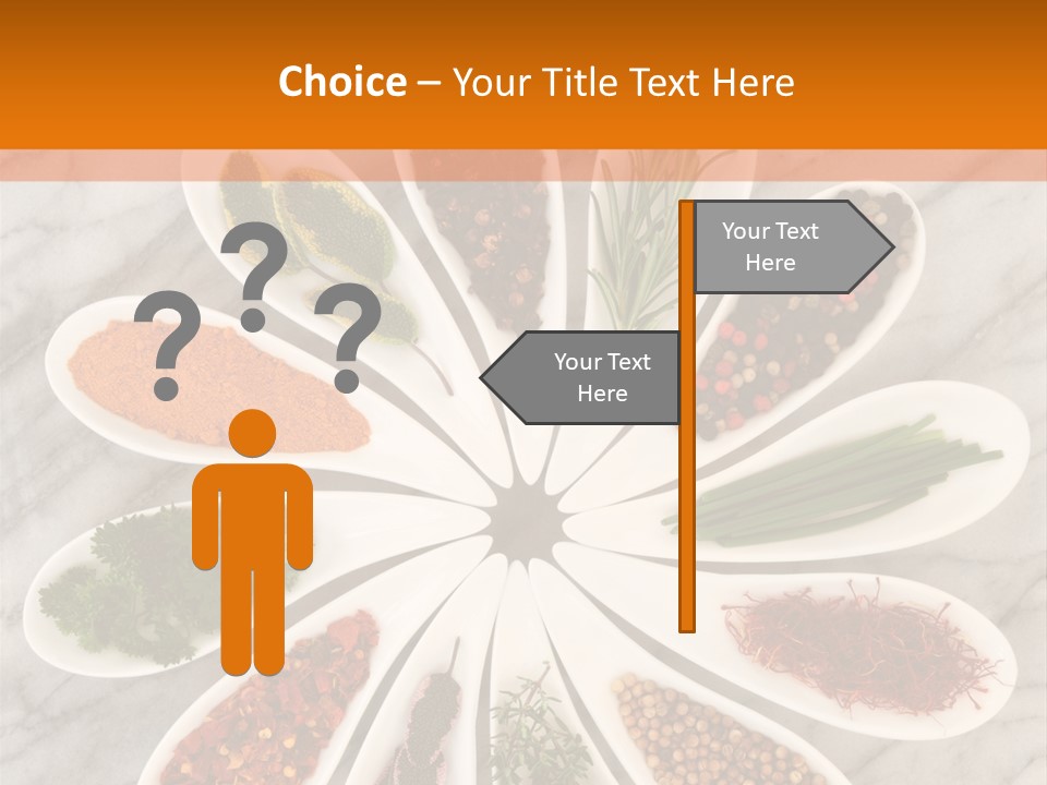 Marble Turmeric Large PowerPoint Template