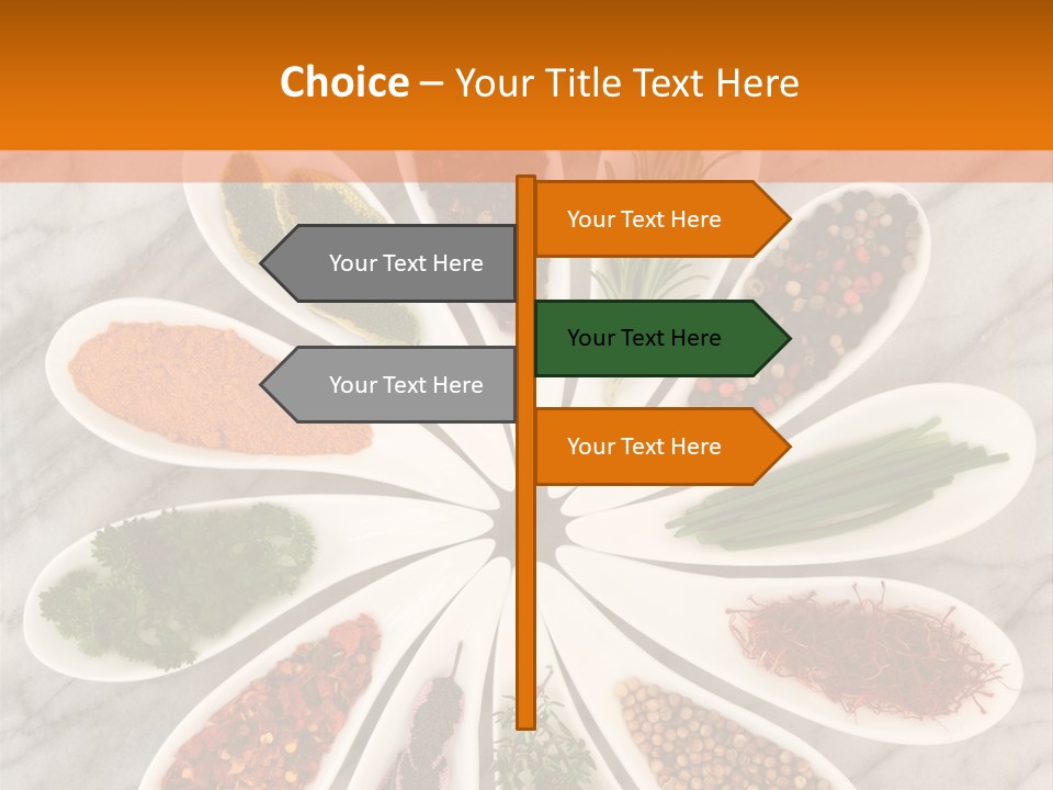 Marble Turmeric Large PowerPoint Template