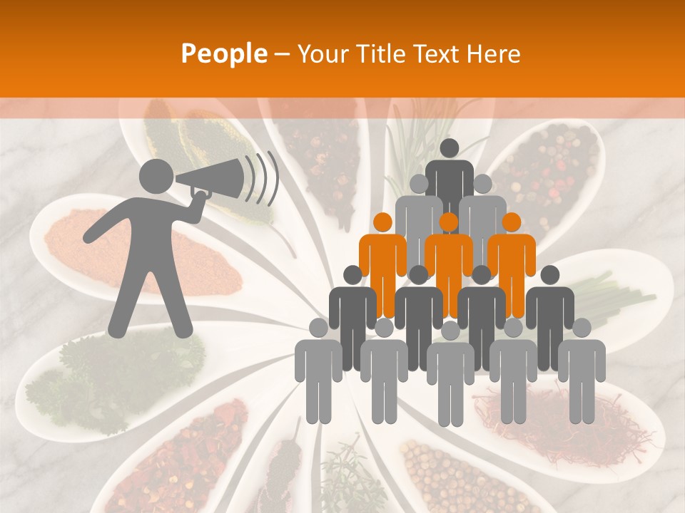 Marble Turmeric Large PowerPoint Template