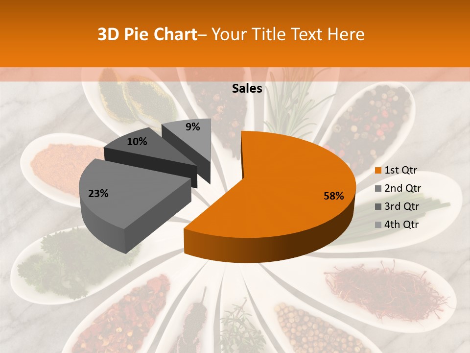 Marble Turmeric Large PowerPoint Template