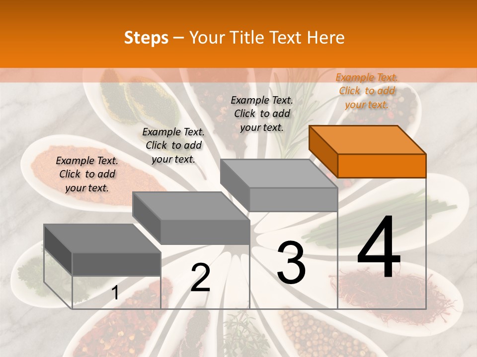 Marble Turmeric Large PowerPoint Template