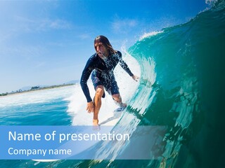Tropical Ocean Spray PowerPoint Template