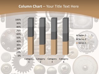 Rust Disc Cogwheel PowerPoint Template