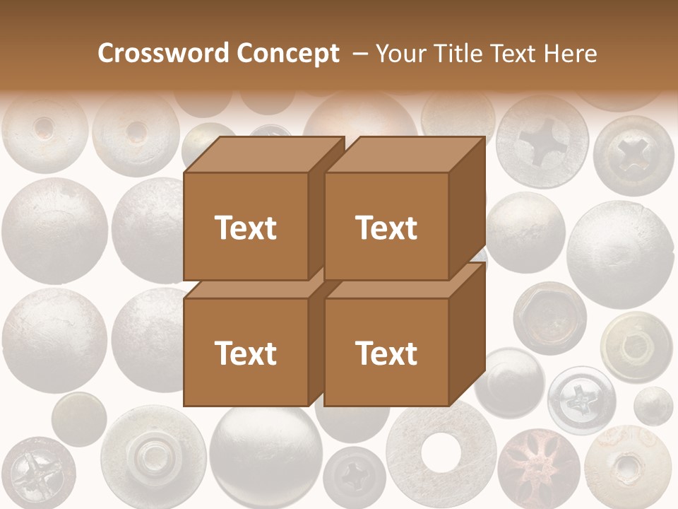 Part Shiny Nut PowerPoint Template