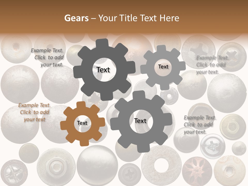 Part Shiny Nut PowerPoint Template