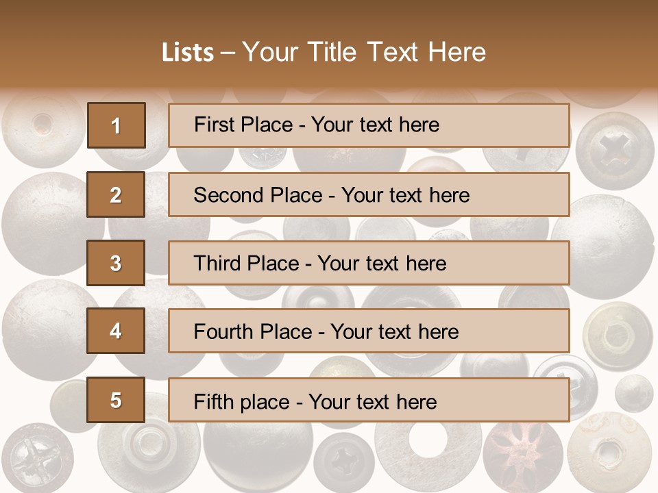 Part Shiny Nut PowerPoint Template