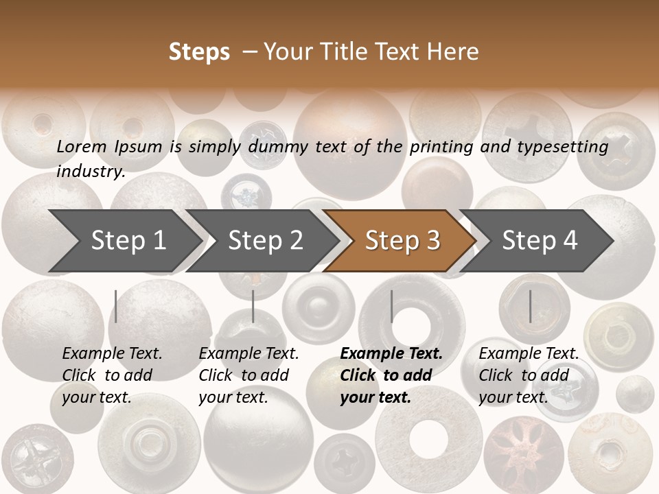 Part Shiny Nut PowerPoint Template