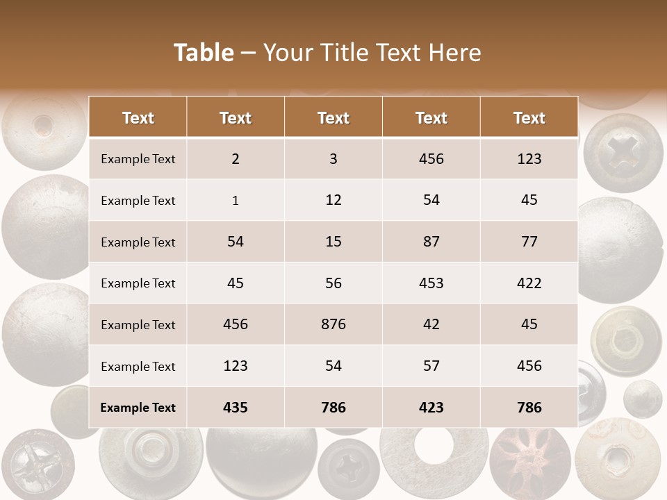 Part Shiny Nut PowerPoint Template