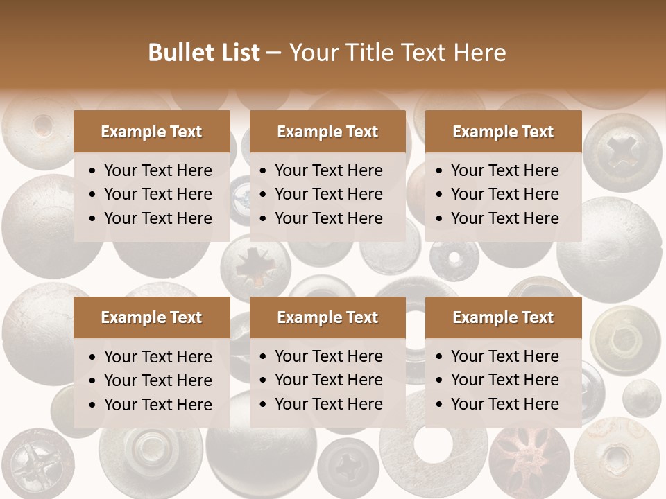 Part Shiny Nut PowerPoint Template