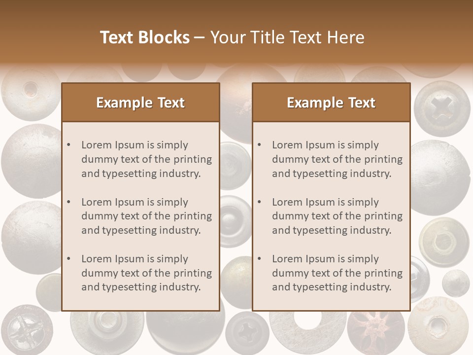 Part Shiny Nut PowerPoint Template