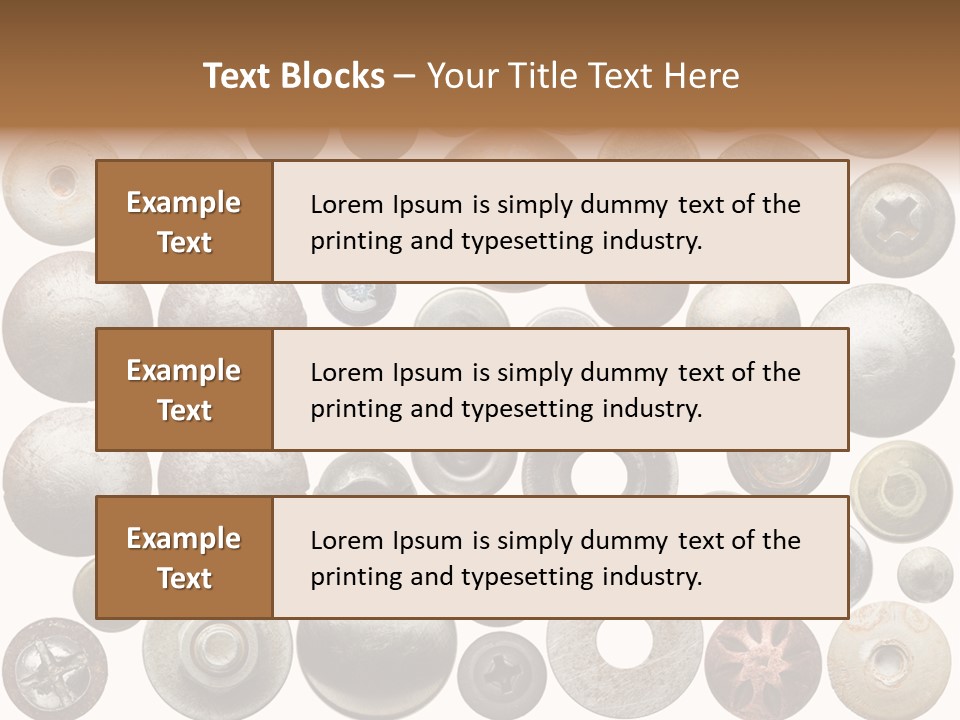 Part Shiny Nut PowerPoint Template