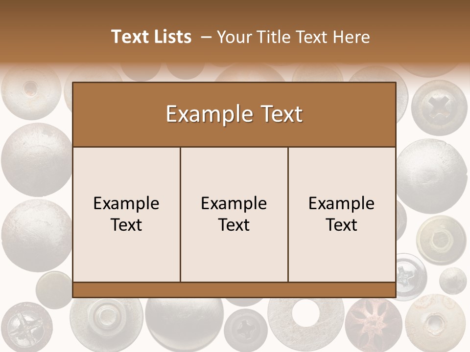 Part Shiny Nut PowerPoint Template