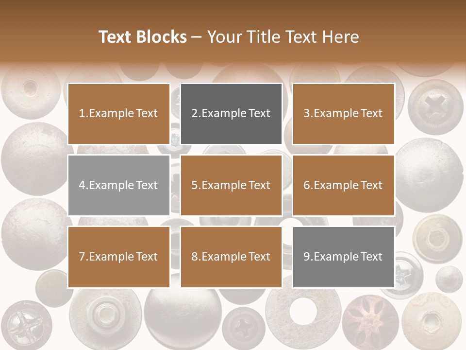 Part Shiny Nut PowerPoint Template