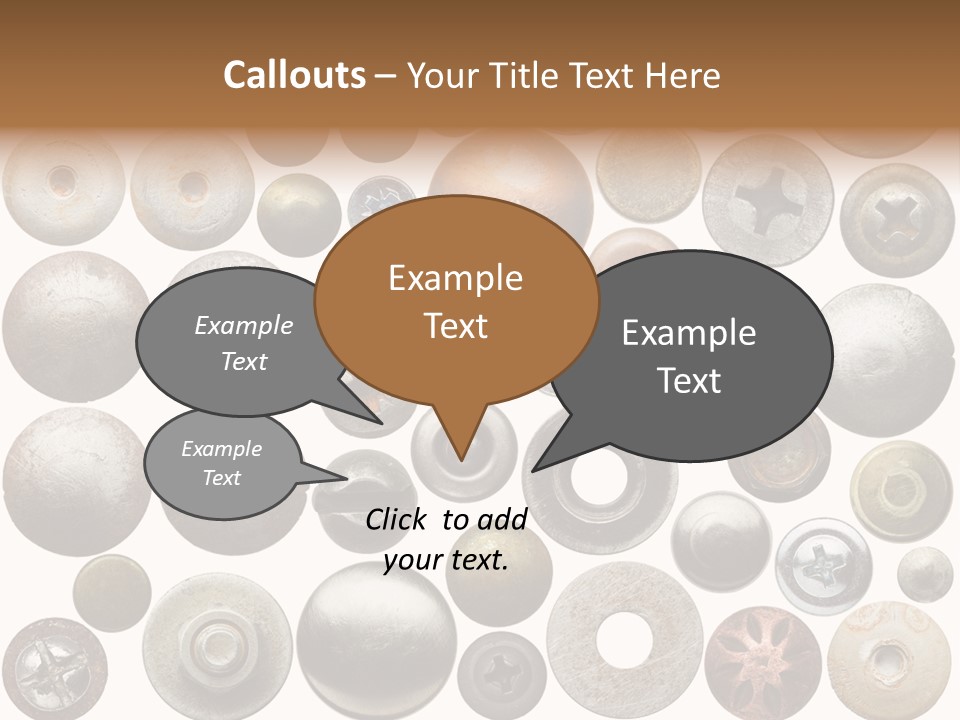 Part Shiny Nut PowerPoint Template