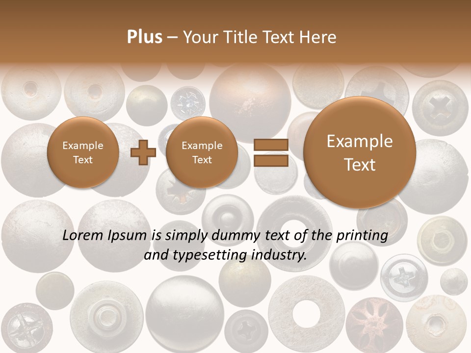 Part Shiny Nut PowerPoint Template