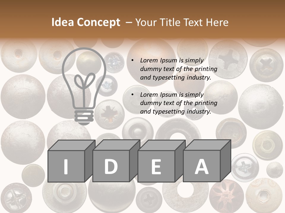 Part Shiny Nut PowerPoint Template