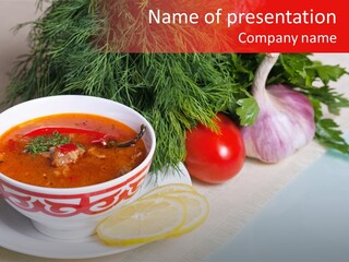 Homemade Bowl Traditional PowerPoint Template