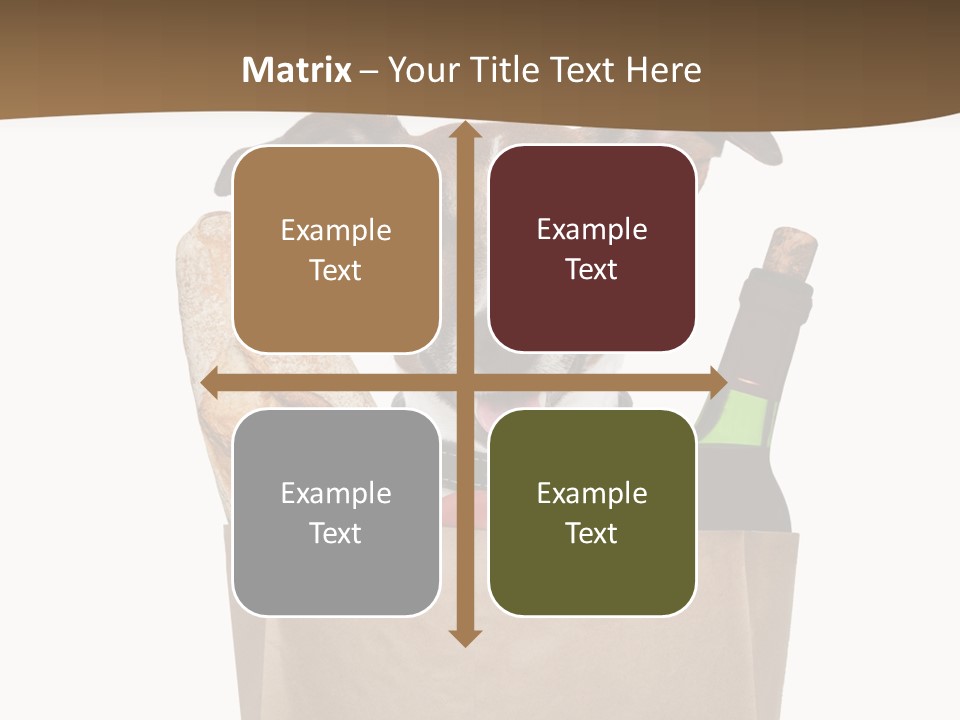 Fresh Background Shopping Bag PowerPoint Template