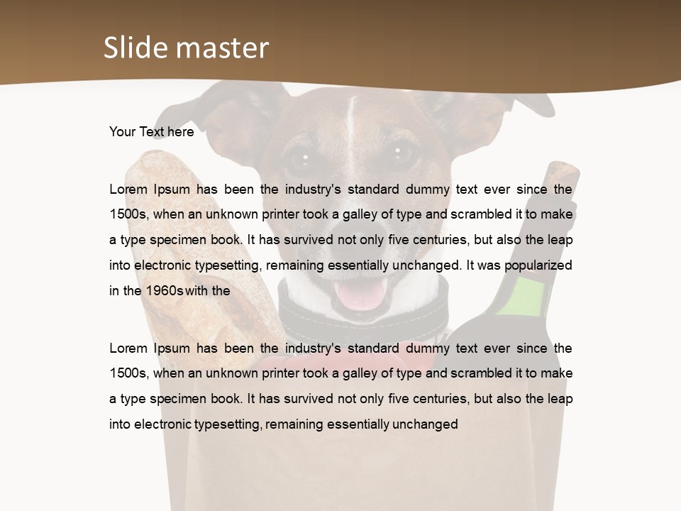 Fresh Background Shopping Bag PowerPoint Template