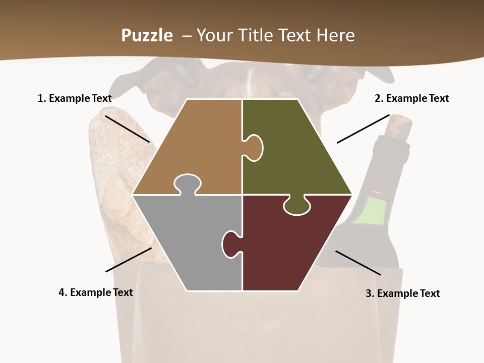 Fresh Background Shopping Bag PowerPoint Template