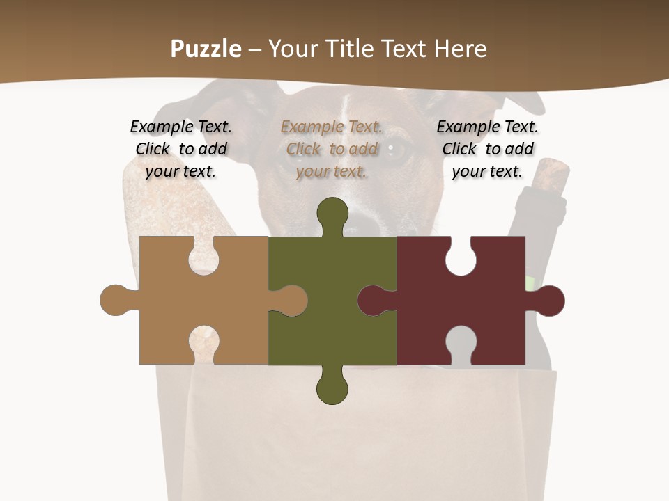 Fresh Background Shopping Bag PowerPoint Template