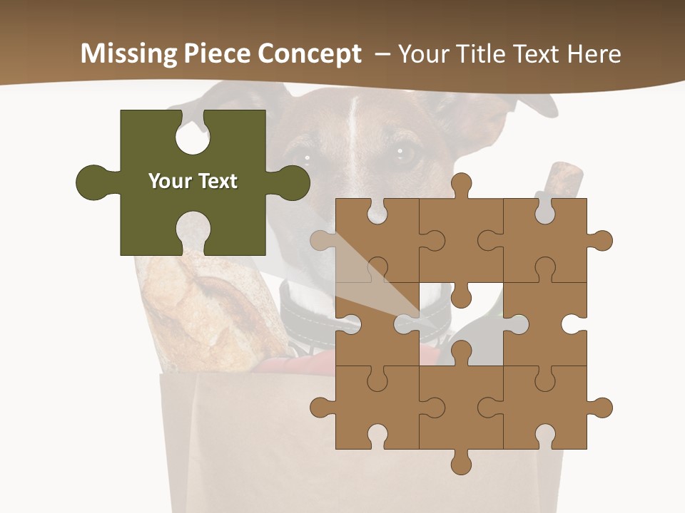 Fresh Background Shopping Bag PowerPoint Template