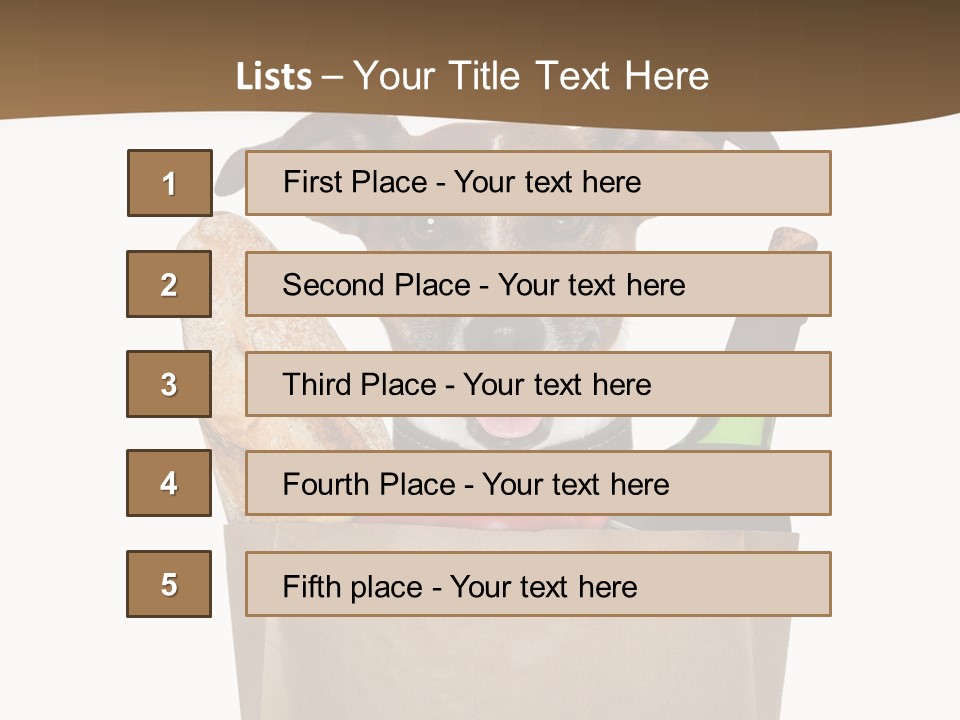 Fresh Background Shopping Bag PowerPoint Template