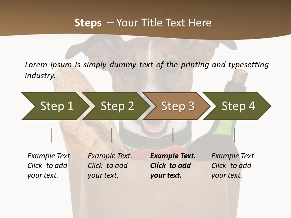 Fresh Background Shopping Bag PowerPoint Template