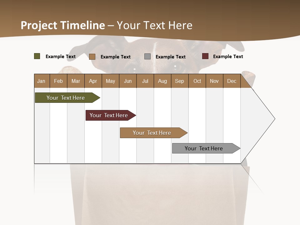 Fresh Background Shopping Bag PowerPoint Template