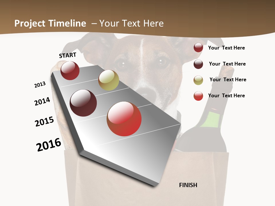 Fresh Background Shopping Bag PowerPoint Template