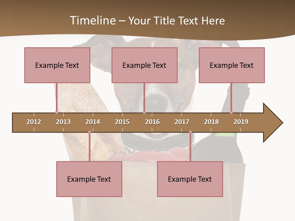 Fresh Background Shopping Bag PowerPoint Template