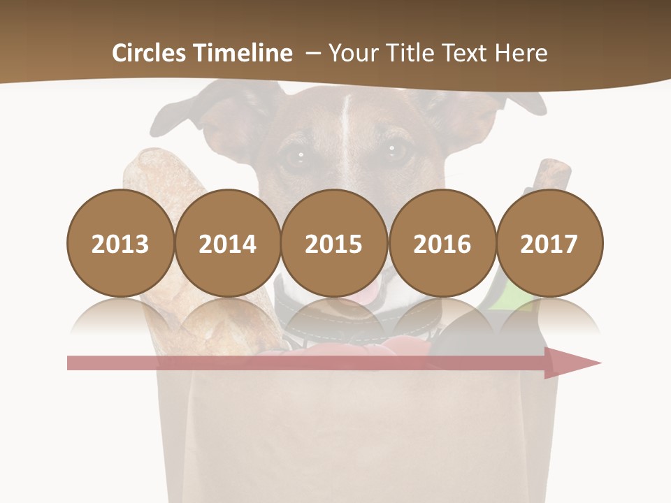 Fresh Background Shopping Bag PowerPoint Template