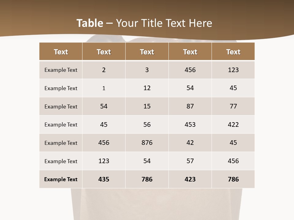 Fresh Background Shopping Bag PowerPoint Template