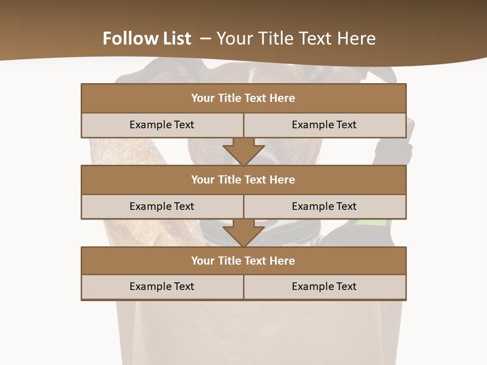 Fresh Background Shopping Bag PowerPoint Template