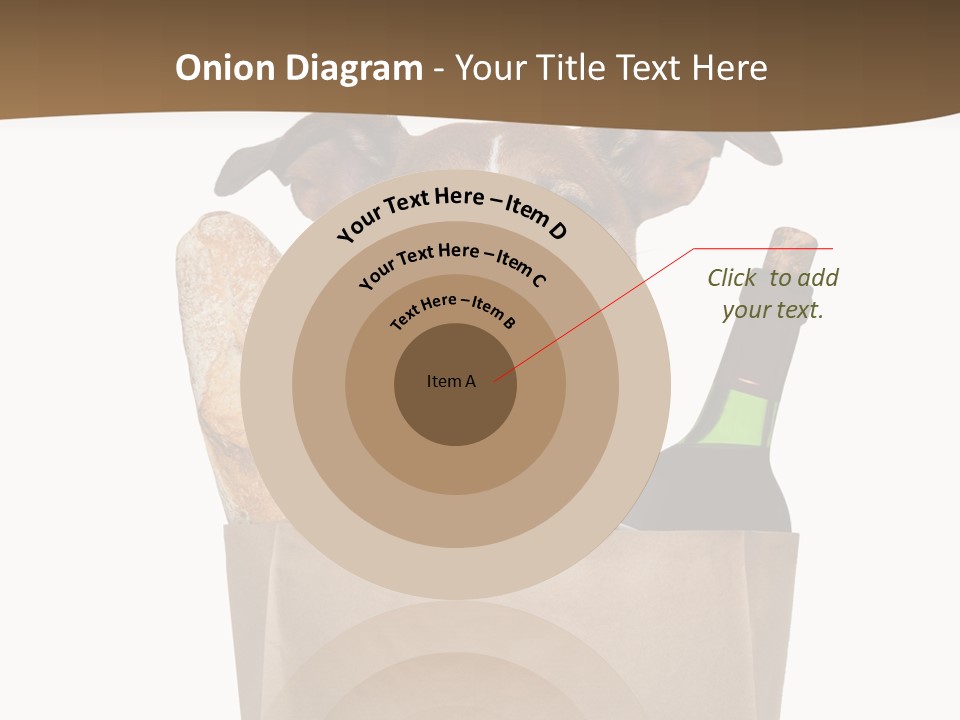 Fresh Background Shopping Bag PowerPoint Template