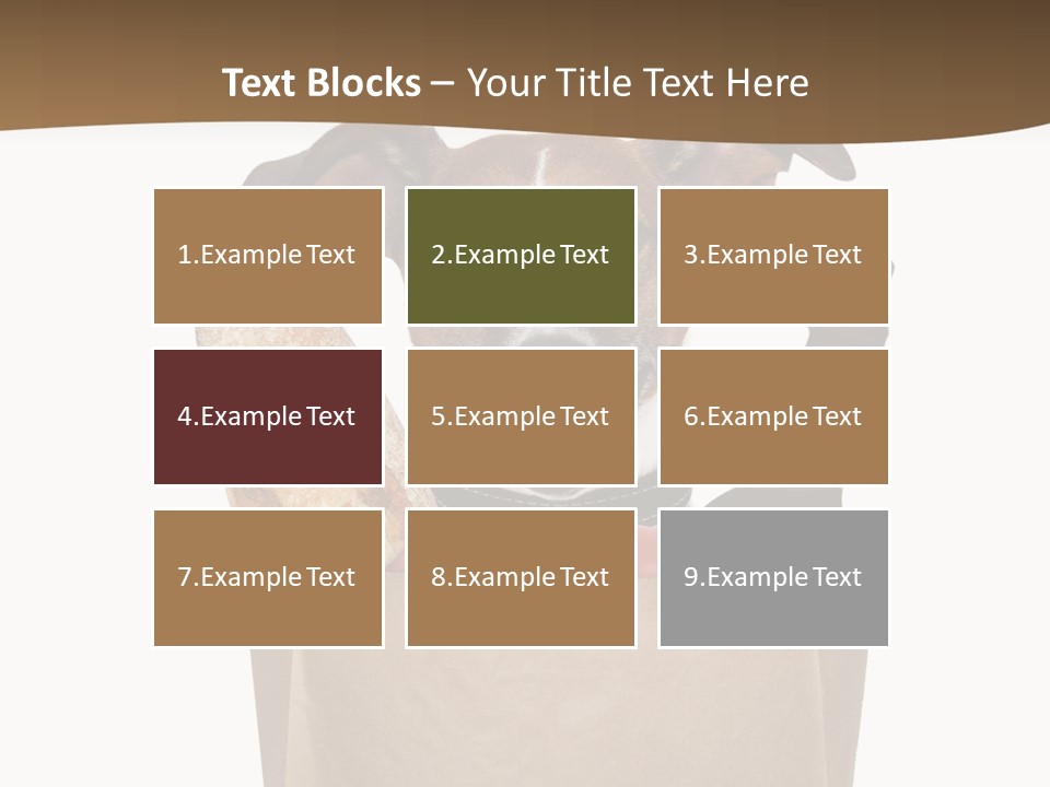 Fresh Background Shopping Bag PowerPoint Template