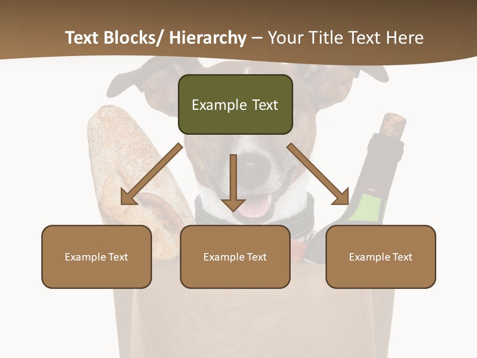 Fresh Background Shopping Bag PowerPoint Template