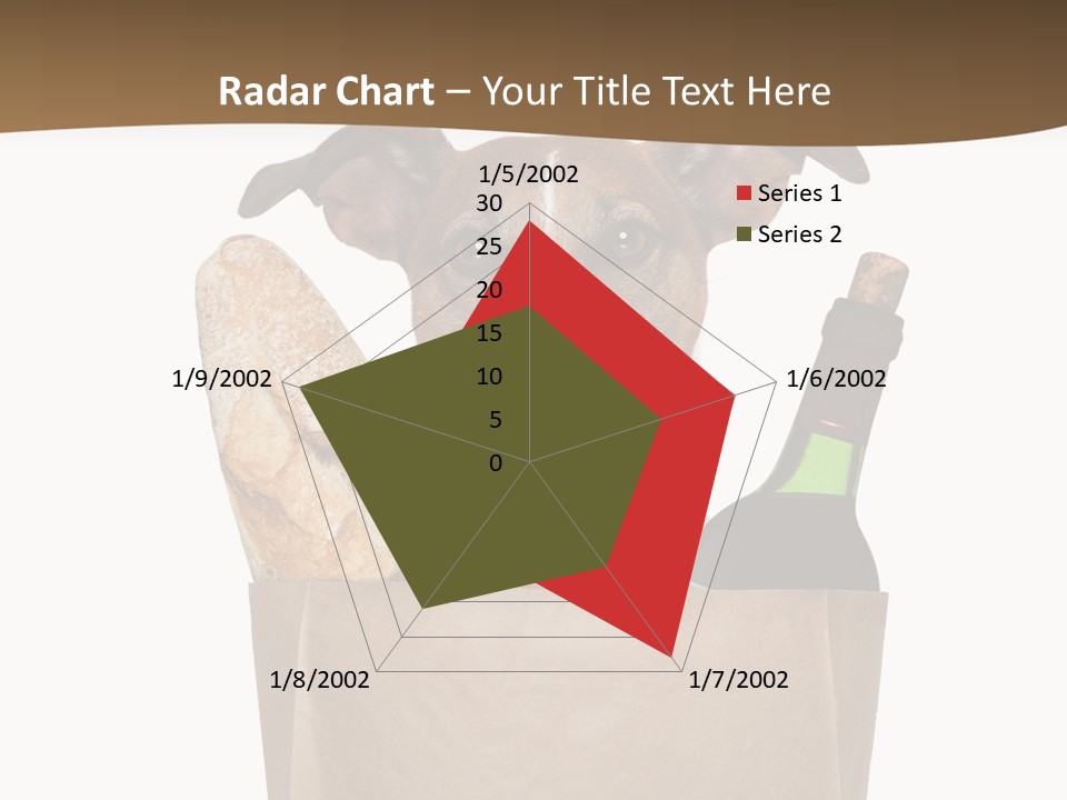 Fresh Background Shopping Bag PowerPoint Template